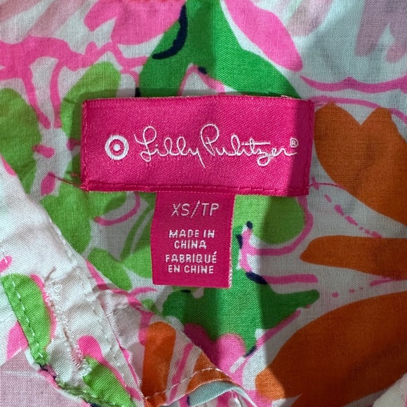 ⭐️Lilly Pulitzer for Target Nosey Posey Floral Button Down Shirt [AA102] - Picture 6 of 7